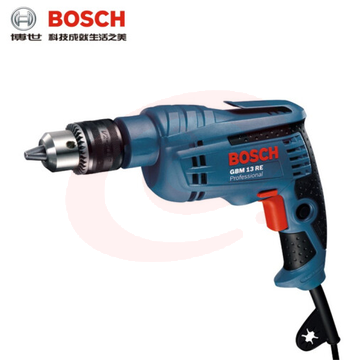 博世(BOSCH) GBM 13 RE 600瓦带正反转电子调速手电钻 原厂标配 (