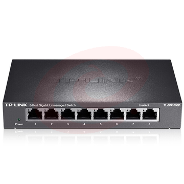 TP-LINK 8口千兆交换机 企业级交换器 监控网络网线分线器 分流器TL-SG1008D