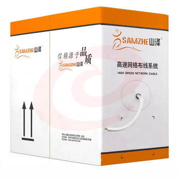 山泽(SAMZHE)六类网线(0.51±0.02mm)CAT6类非屏蔽千兆网线纯铜线芯家装布线网络用线25米BH6025 (
