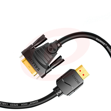山泽(SAMZHE) HDMI 转DVI连接线高清数字双向互转视频转换线DH-8020 2米 黑色 (