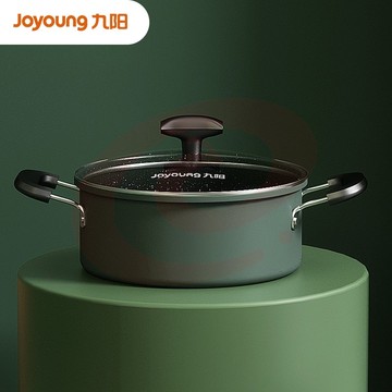 九阳(Joyoung)麦饭石色不粘锅具套装炒锅煎锅汤锅奶锅厨具三件套装 CF-T0563  (
