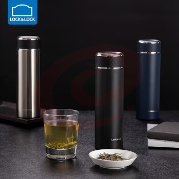 乐扣乐扣(LOCK&LOCK)LHC4234 不锈钢便携商务保温杯450ML 颜色备注
