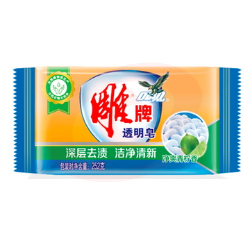 雕牌 252g 透明皂 洗衣皂 肥皂 青柠飘香