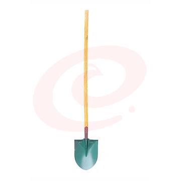 WEIYANG/卫洋 尖头铁锹 012 铁锨铁铲木柄1.2米 锰钢淬火推雪铲子大号含柄 绿色