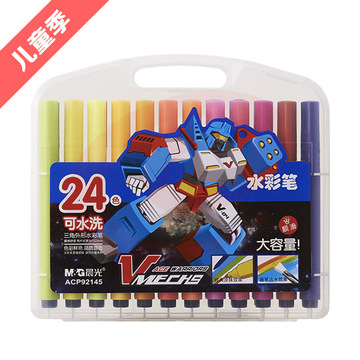 晨光水彩笔三角形可洗24色 ACP92145
