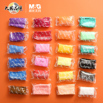 晨光(M&G)文具24色超轻粘土 彩泥黏土橡皮泥4D 儿童手工DIY玩具 袋装AKE03987