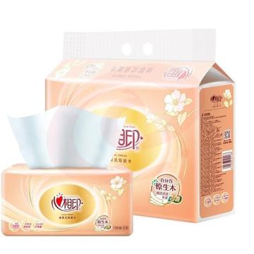  心相印 软包抽纸 3层150抽6包/提商用酒店商务办公室厨房擦手纸餐巾纸厕纸 DT26200 1提装