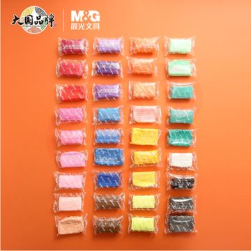 晨光(M&G)文具36色超轻粘土彩泥橡皮泥4D 儿童手工DIY玩具 袋装AKE03988