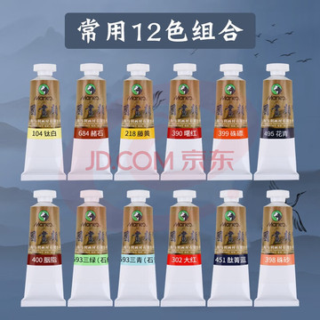 12色国画颜料 12ml/瓶 AJDXC