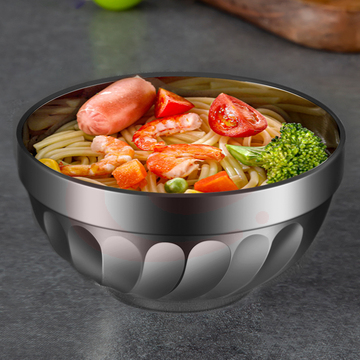 美厨(maxcook)不锈钢碗20cm 大汤碗面碗餐具 双层隔热MCWA-101JDXC0216092355985