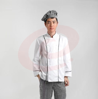 佳奥厨师服 厨房酒店服务员工作服长袖炊事服 尺寸备注 单独购买2套起售偏远地区下单请电话咨询