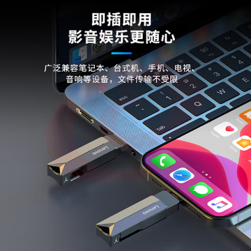 联想（Lenovo）256G 手机U盘 Type-C USB3.2 双接口旋转优盘 金属耐用 商务办公必备 Y200系列