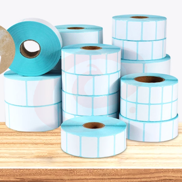 标签40*25二排  50*45 40 35 30 25 20 15 10mm双排横版标签纸 空白两列 服装吊牌合格证价格条码打印贴纸