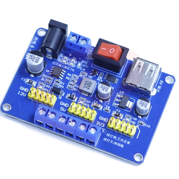 RK-770多路输出 供电电源模块 DC12V 3.3V 5V智能小车面包板电源