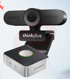 联想thinkplus摄像头套装2K超清USB免驱视频会议蓝牙全向麦克风扬声器