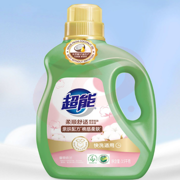 超能柔顺舒适洗衣液3.5kg馨香依兰薰衣草